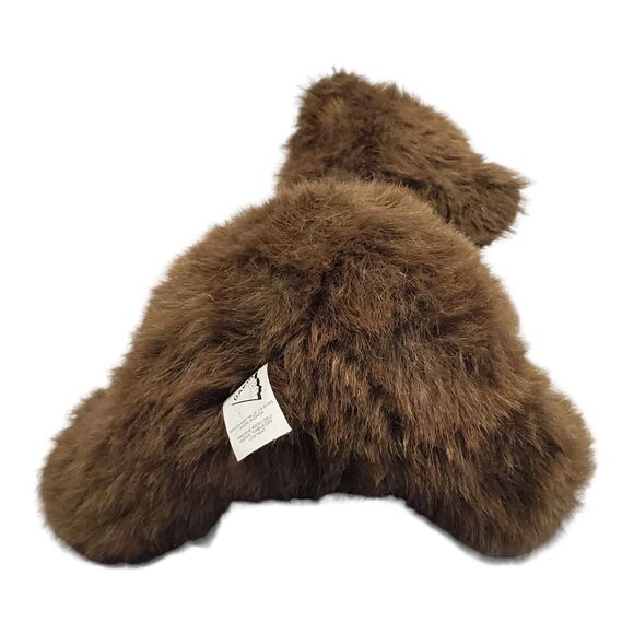 Vintage Dakin Applause Grizwald Grizzlie Bear Plush Brown Realistic Laying 16" - Picture 4 of 11